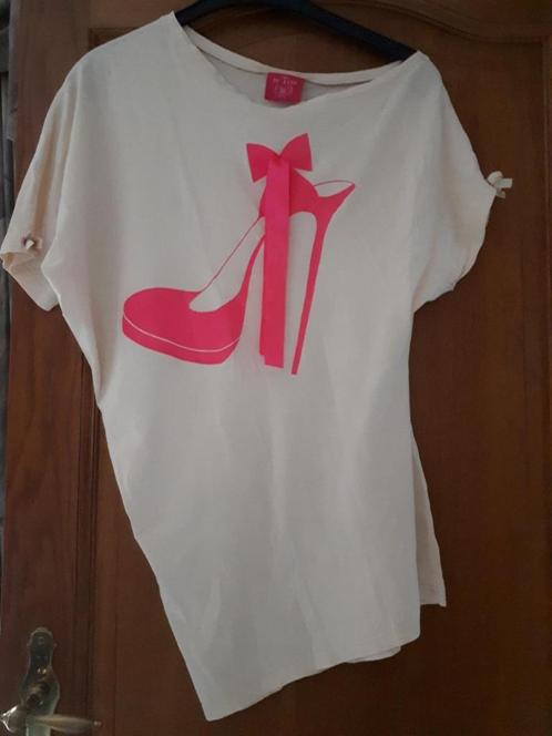 T-shirt - rose - de Tess - taille M/L - 3,00€, Vêtements | Femmes, T-shirts, Comme neuf, Taille 38/40 (M), Rose, Manches courtes