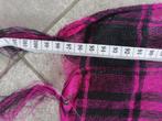Zwart-schouder-roze vierkante sjaal Nieuw, Ophalen of Verzenden, Zo goed als nieuw
