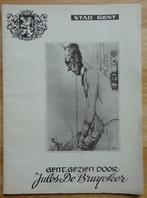 Jules De Bruycker, Kunstmap, Stad Gent, Ophalen of Verzenden, Gelezen, Schilder- en Tekenkunst