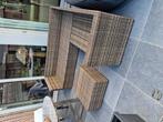 Prachtig lounge setje in Wicker ( zonder kussens), Ophalen, 5 zitplaatsen, Zo goed als nieuw, Loungeset