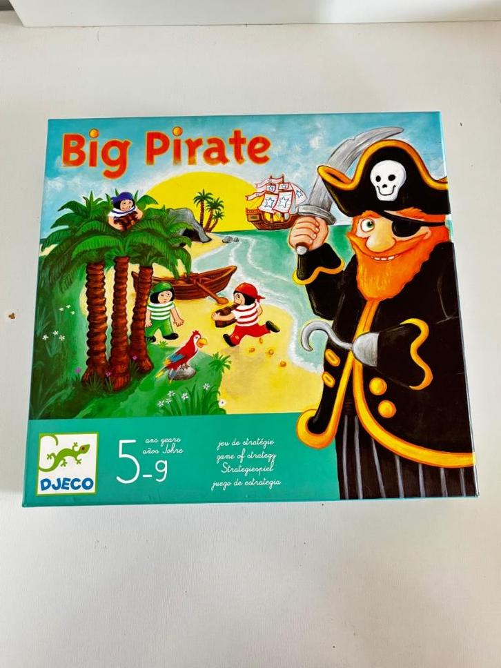 Djeco Big Pirate gezelschapsspel - als nieuw, Hobby en Vrije tijd, Gezelschapsspellen | Bordspellen, Zo goed als nieuw, Ophalen of Verzenden