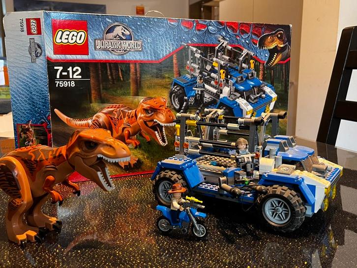 LEGO Jurassic World — T. Rex Tracker (75918), complet, Enfants & Bébés, Jouets | Duplo & Lego, Comme neuf, Lego, Ensemble complet