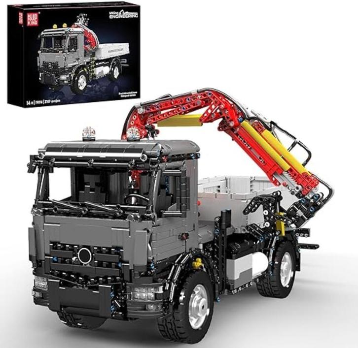 Mould King | vrachtwagenkraan | 3767 onderdelen, Hobby en Vrije tijd, Modelbouw | Auto's en Voertuigen, Nieuw, Truck, Verzenden