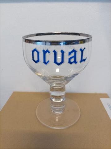 ancien verre Orval 33cl, impression émaillée, Enlèvement ou Envoi, Utilisé