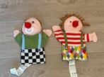 Handpoppen clowns (2 stuks), Kinderen en Baby's, Speelgoed | Knuffels en Pluche, Ophalen of Verzenden, Nieuw, Overige typen