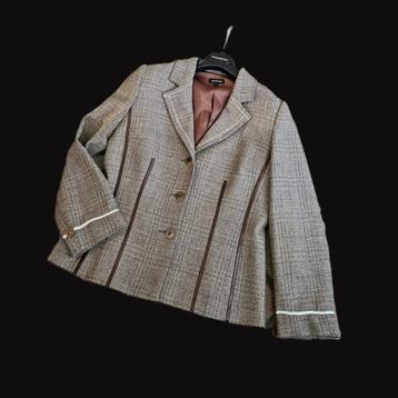 Blazer élégant en laine de Caroline Biss — taille 38/40, Taille 38/40 (M), Enlèvement ou Envoi, Comme neuf, Brun