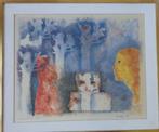 ANDRE GOEZU / IMPENETRABLE FORET / MONOTYPE / 72x85cm KADER, Enlèvement