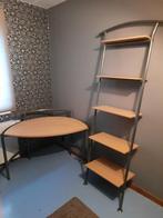 Bureautafel met bijpassend rek, Huis en Inrichting, Bureaus, Ophalen, Gebruikt, Bureau