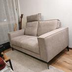 Canapé 2 places moderne - aspect taupe/micro cuir, Maison & Meubles, Enlèvement, Neuf, Tissus