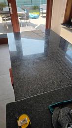 Granieten tafel met inox onderstel, Huis en Inrichting, Tafels | Eettafels, Ophalen