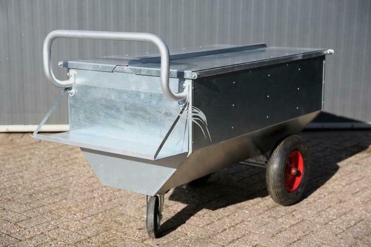 Voerwagen, Voerkar, Brokkenwagen, Brokkenkar, Voeren 350L, Animaux & Accessoires, Box & Pâturages, Élevage, Mise à l'étable, Pâturage