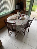 Eettafel inc 4 stoelen, Huis en Inrichting, Tafels | Eettafels, Ophalen, Gebruikt, 50 tot 100 cm, 50 tot 100 cm