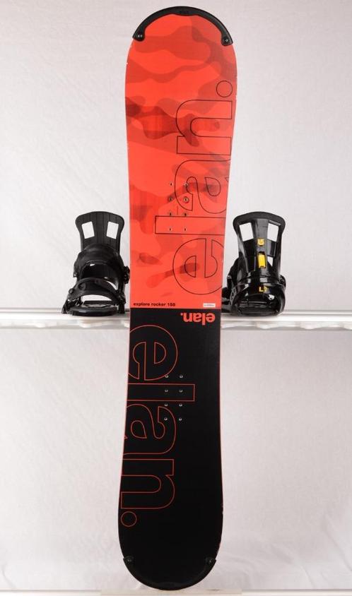 Planche à neige 160 cm ELAN EXPLORE ROCKER, noir/rouge, wood, Sports & Fitness, Snowboard, Utilisé, Planche, Envoi