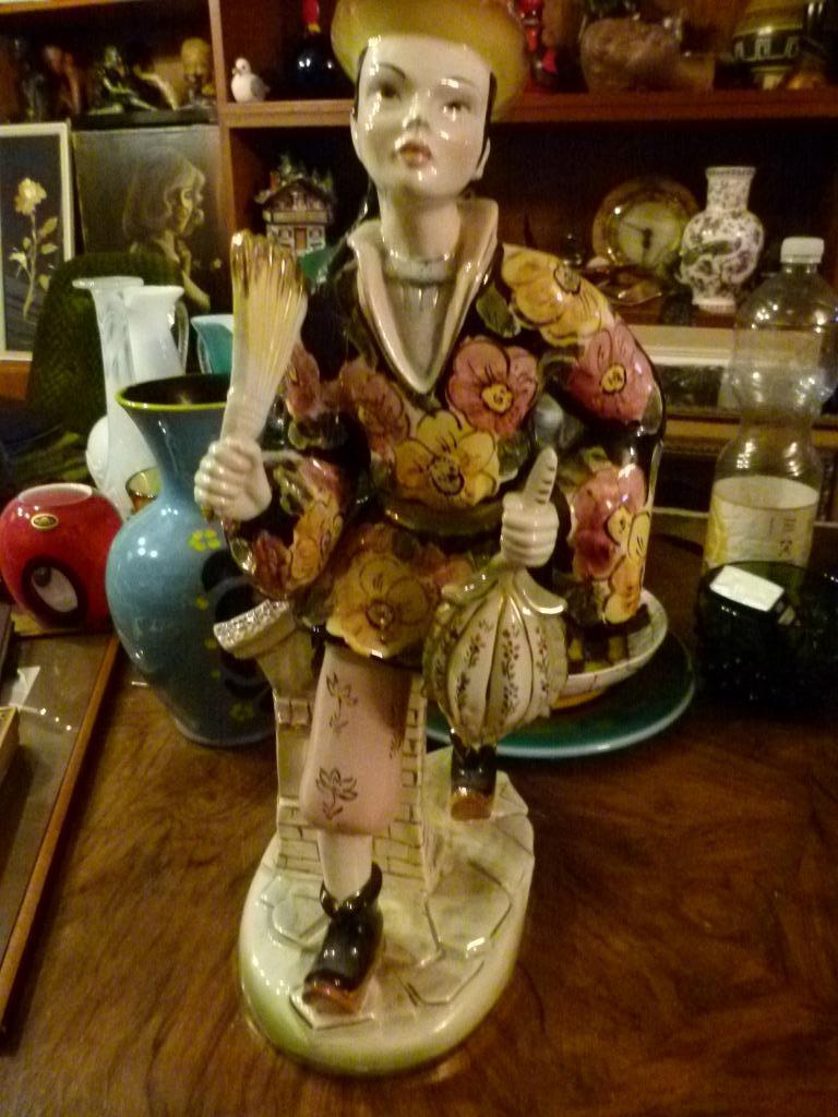 vintage kitsch mid-century Italy Chinees figuur man, Ophalen, Huis en Inrichting