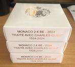 3 x 2 € Monaco 2024 Proof, Postzegels en Munten, Ophalen of Verzenden, Monaco, 2 euro