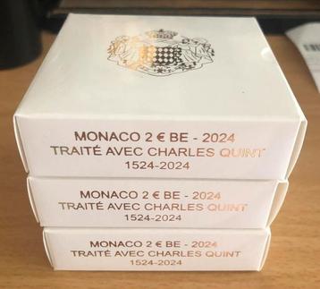 3 x 2 € Monaco 2024 Proof beschikbaar voor biedingen