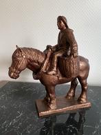 Beeld paardevisser - Oostduinkerke - bronskleurig, Ophalen