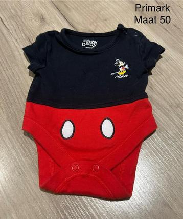 Romper Mickey Mouse (Primark, maat 50) beschikbaar voor biedingen