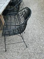 10 zwarte tuinstoelen - stevig en in goede staat, Tuin en Terras, Tuinstoelen, Ophalen, Zo goed als nieuw