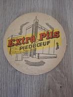 Vintage bierviltje Extra Pils Piedboeuf biermerk, Verzamelen, Ophalen of Verzenden, Zo goed als nieuw, Viltje(s), Overige merken