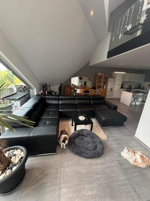 DIOR U SOFA (black), Huis en Inrichting, Zetels | Complete zithoeken, Zo goed als nieuw, Ophalen