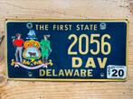 Plaque d'immatriculation américaines Delaware USA, Utilisé, Enlèvement ou Envoi, Voitures
