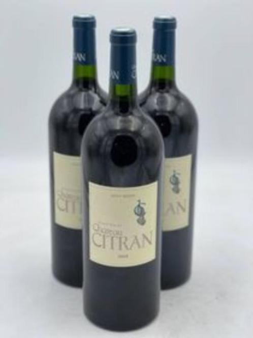 Haut Médoc Château Citran 2016 1,5 L (lot de 3 magnum), Verzamelen, Wijnen, Nieuw, Rode wijn, Frankrijk, Vol, Ophalen of Verzenden