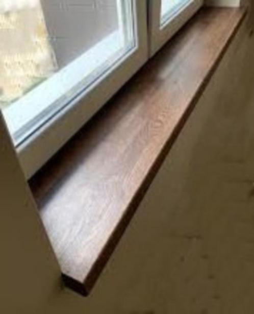 (Overzet-) vensterbank bamboe, eikenhout, noten, sloophout., Doe-het-zelf en Bouw, Plinten en Afwerking, Nieuw, Vensterbanken