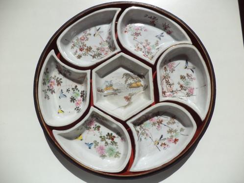Antiek Chinees famille rose porselein dinnerset gelakte doos, Antiek en Kunst, Antiek | Porselein, Ophalen of Verzenden