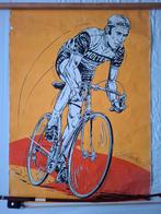 Eddy Merckx : RARE : grande affiche MOLTENI signée,, Enlèvement ou Envoi