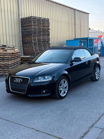AUDI A3 2.0TDI CABRIO 164.000KM, Autos, Audi, Cuir, Beige, Cabriolet, Boîte manuelle