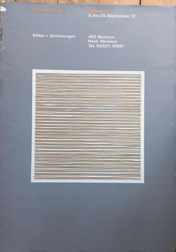 affiche Claudio Verna Galerie m Bochum 1972, Enlèvement ou Envoi