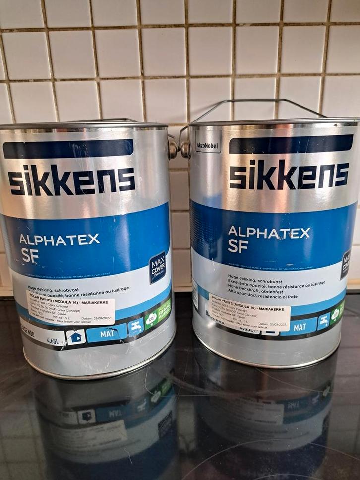 Sikkens muurverf, Doe-het-zelf en Bouw, Verf, Beits en Lak, Zwart, Ophalen