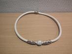 Halsketting voor dames, Handtassen en Accessoires, Kettingen, Verzenden, Zo goed als nieuw, Wit, Kunststof