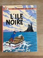 Livre de Tintin L’île noir 1966, Gelezen, Ophalen of Verzenden, Eén stripboek