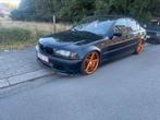 bmw e46 320d, Auto's, BMW, Achterwielaandrijving, Zwart, Zwart, Leder