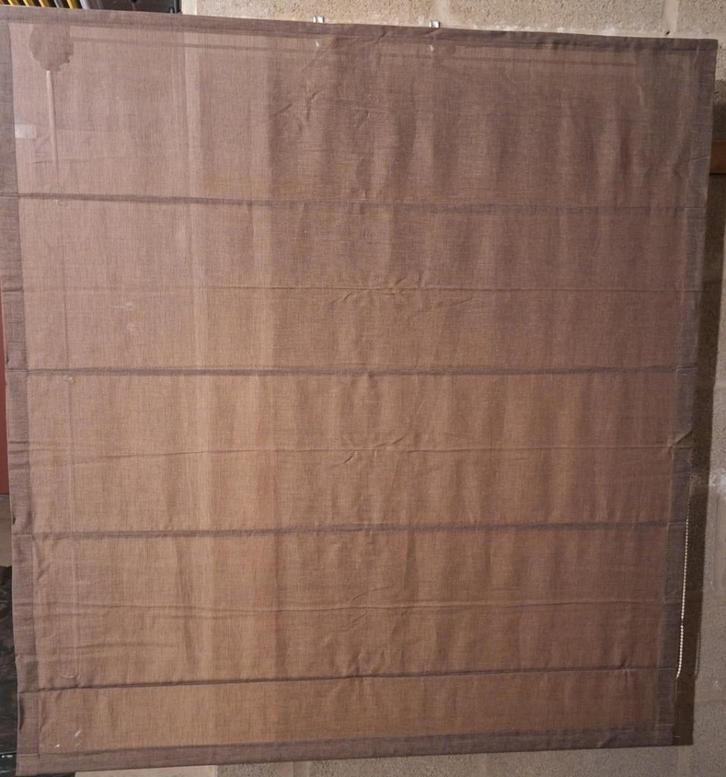 Vouwgordijn met hoogwaardig optreksysteem-Prune kleur, Huis en Inrichting, Stoffering | Gordijnen en Lamellen, Zo goed als nieuw