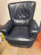 Lederen relaxfauteuil, Huis en Inrichting, Fauteuils, Ophalen, Gebruikt, Leer