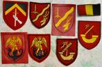 ABL Patches, LOT 8x Intermacht patches, Brussel Luik 1972-81, Ophalen of Verzenden, Landmacht, Embleem of Badge