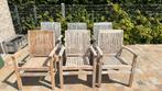 6 tuinstoelen in teak, Tuin en Terras, Tuinstoelen, Ophalen, Gebruikt, Teakhout