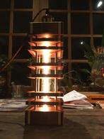 Handgemaakte lampen van walnoot en esdoorn, Ophalen, Bois et laiton, Nieuw, Minder dan 50 cm