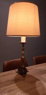 vintage lampenkap met koperen voet, Huis en Inrichting, Lampen | Lampenkappen, Ophalen