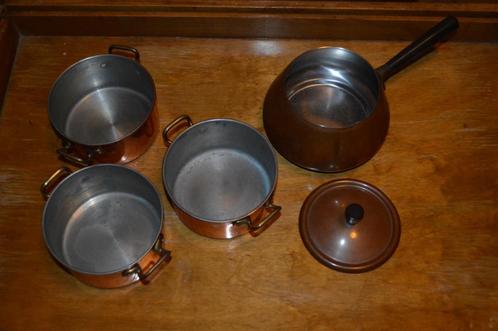 1 lot de petites casseroles en cuivre, Antiquités & Art, Antiquités | Bronze & Cuivre, Cuivre, Enlèvement