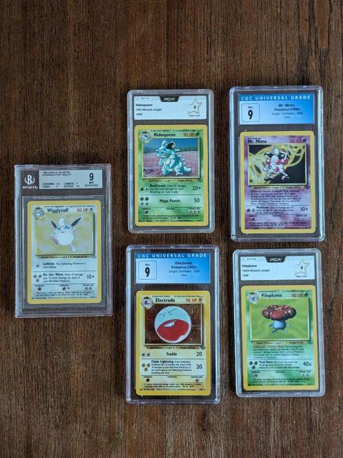 Pokémon JUNGLE holo's grade 9 slabs PCA, CGC, BGS, geen PSA, Hobby & Loisirs créatifs, Jeux de cartes à collectionner | Pokémon