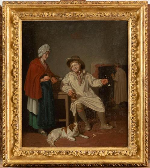 96- Samuel DE WILDE, Schilderij op paneel, Antiek en Kunst, Kunst | Schilderijen | Klassiek, Ophalen of Verzenden