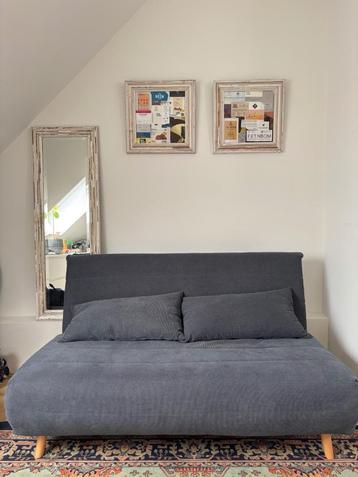 Zetelbed/ slaapbank, Queen size, Enlèvement, 200 cm, Bleu