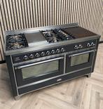 Luxe Boretti Majestic Fornuis 150 cm Gas + Coup de Feu, 60 cm of meer, Zo goed als nieuw, Energieklasse A of zuiniger, Gas
