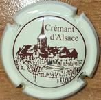 Crémant Alsace capsule van VIGNERONS crème & bruin nr 51, Verzamelen, Wijnen, Nieuw, Frankrijk, Witte wijn, Ophalen of Verzenden
