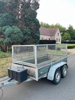 Dubbelas aanhangwagen met loofrekken, Auto diversen, Aanhangers en Bagagewagens, Ophalen