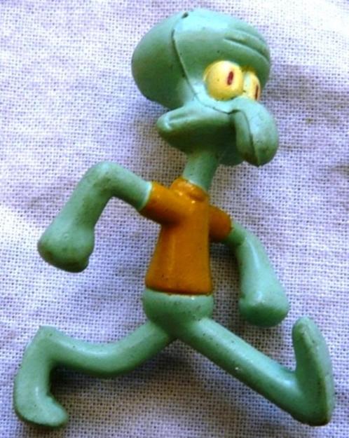 FIGURE PVC Squidward Tentacles Octo Tentakels, Viacom, 2003., Verzamelen, Speelgoed, Gebruikt, Ophalen of Verzenden